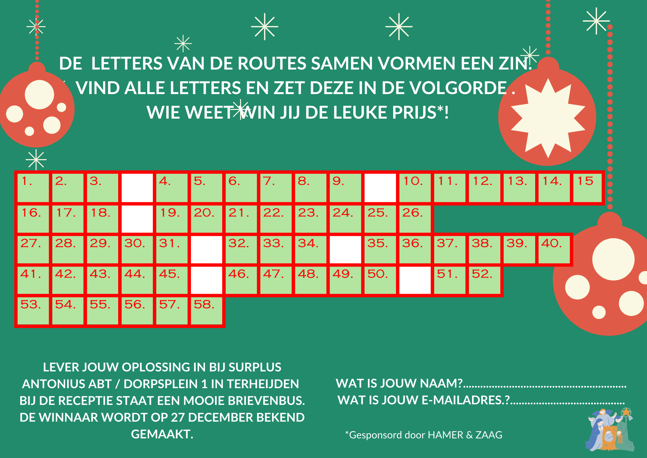 Invulformulier voorzijde