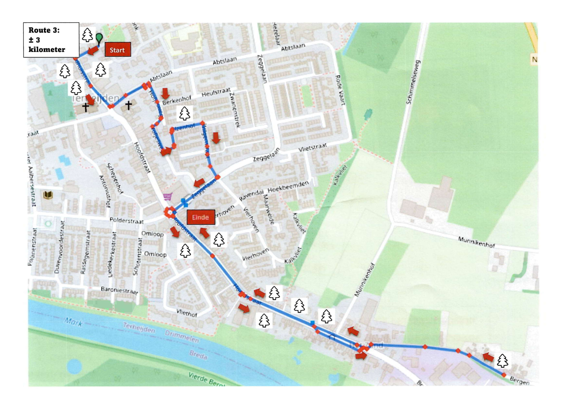 Route 3 Plattegrond